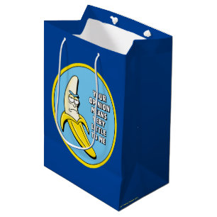 Sacola Para Presentes Média RICK E MORTY™ Crachá de Rick de bananas
