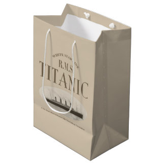 Sacola Para Presentes Média RMS Titanic Ghost Ship Sepia Gift Bag Medium
