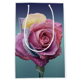 Sacola Para Presentes Média Rosa multicolor
