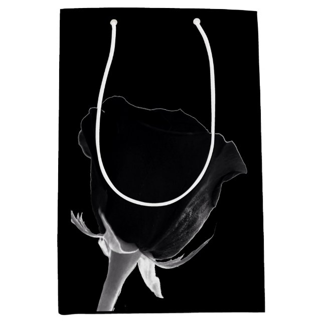 Sacola Para Presentes Média Rosa Noire (Frente)