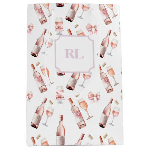 Sacola Para Presentes Média Rosé Wine Lover