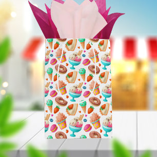 Sacola Para Presentes Média Rosquinhas e Sorvete