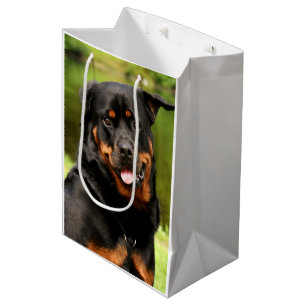Sacola Para Presentes Média Rottweiler Happy Medium Gift Bag