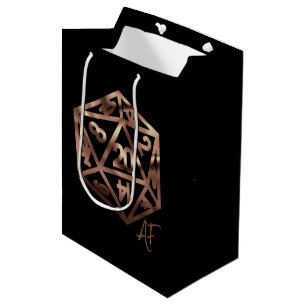 Sacola Para Presentes Média RPG Crit AF   Dados de Jogo de Mesa de Fantasia de