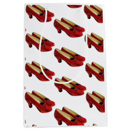 Sacola Para Presentes Média Ruby Red Slippers Calçados Média de Presente