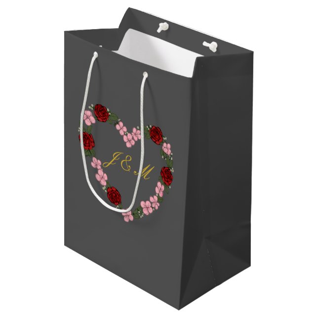 Sacola Para Presentes Média Sac cadeau gris (Frente inclinada)