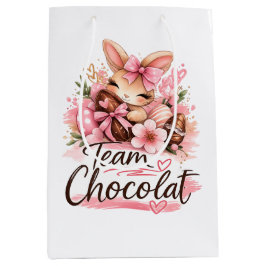 Sacola Para Presentes Média Sac Cadeau Pâques "Team Chocolat" 