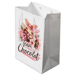 Sacola Para Presentes Média Sac Cadeau Pâques "Team Chocolat"