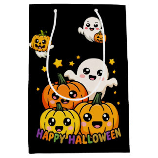 Sacola Para Presentes Média Saca de Halloween para Doces ou Travessuras