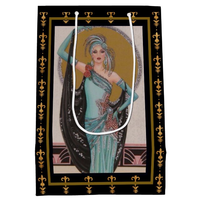 Sacola Para Presentes Média Saca de Presente A Flapper (Verso)