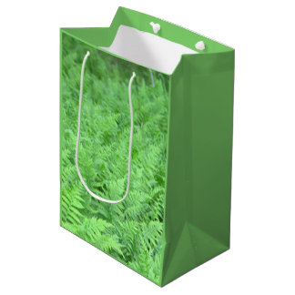 Sacola Para Presentes Média Saca de Presente com Foto de Samambaia