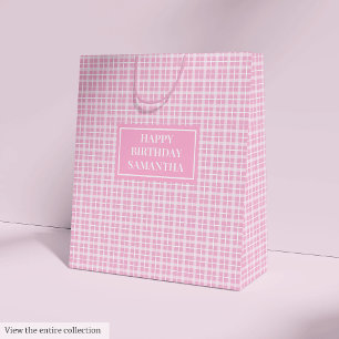 Sacola Para Presentes Média Saca de Presente com Nome Personalizado Clássico c