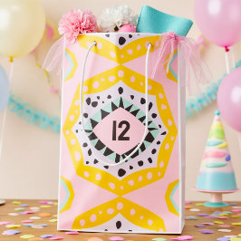 Sacola Para Presentes Média Saca de Presente de Aniversário Colorida Com Forma