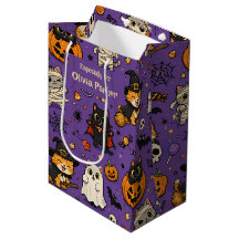Saca de Presente Personalizada de Halloween com No