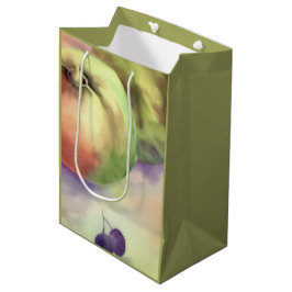 Sacola Para Presentes Média Saca de Presentes de Frutas da Colheita | Maçãs e 