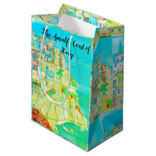 Sacola Para Presentes Média Sacca regalo della Costa d'Amalfi di Italia dell'a
