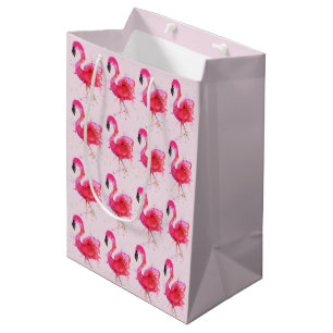 Sacola Para Presentes Média Saco cor-de-rosa bonito e colorido do presente do