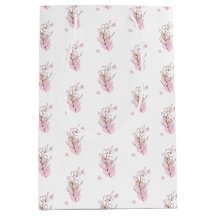 Saco de Favor de Arte de Linha Botânica Elegante