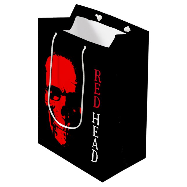 Sacola Para Presentes Média Saco de Presente Cabeça Vermelha (Frente inclinada)