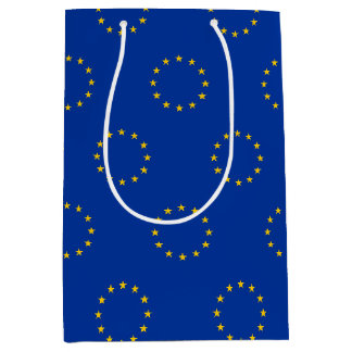 Sacola Para Presentes Média Saco de presente com a bandeira da União Europeia