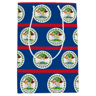 Sacola Para Presentes Média Saco de Presente com a bandeira de Belize