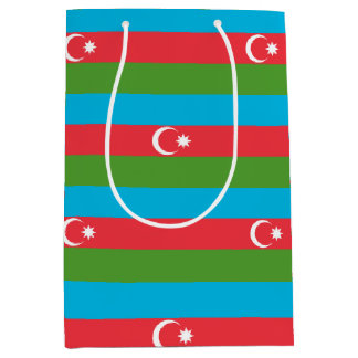 Sacola Para Presentes Média Saco de Presente com a bandeira do Azerbaijão