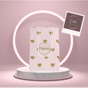 Sacola Para Presentes Média Saco de presente com Monograma e Nome