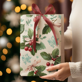 Sacola Para Presentes Média Saco de Presente com Padrão Natalino Festivo