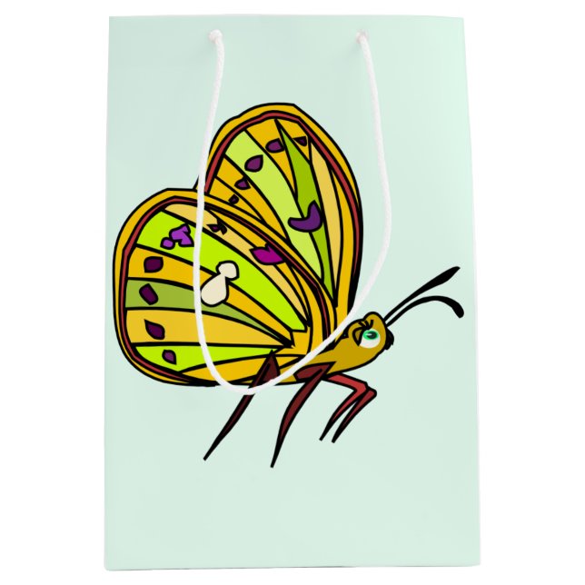 Sacola Para Presentes Média Saco de Presente da Borboleta (Frente)