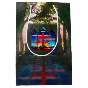 Sacola Para Presentes Média Saco de Presente da Páscoa Luz Eterna