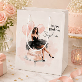 Sacola Para Presentes Média Saco de Presente de Aniversário Elegante para Meni
