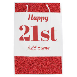 Sacola Para Presentes Média saco de presente de aniversário personalizado de n