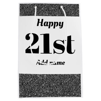 Sacola Para Presentes Média saco de presente de aniversário personalizado de n
