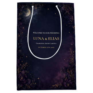 Sacola Para Presentes Média Saco de Presente de Boas-vindas de Casamento Lua G