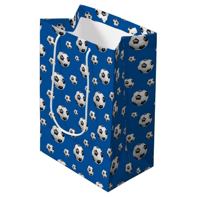 Sacola Para Presentes Média Saco de Presente de Bola de Futebol (Frente inclinada)