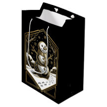 Saco de Presente de Boneco de Neve Art Deco
