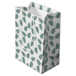 Sacola Para Presentes Média Saco de Presente de Chá de Bebê Padrão de Samambai