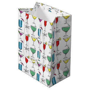 Sacola Para Presentes Média Saco de Presente de Cocktail Misturado