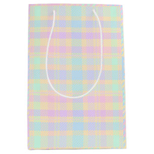 Sacola Para Presentes Média Saco de Presente de Design Xadrez de Páscoa em Pas