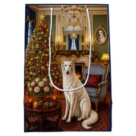 Sacola Para Presentes Média Saco de Presente de Férias Borzoi