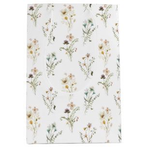 Sacola Para Presentes Média Saco de Presente de Flor Silvestre