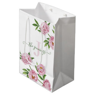 Sacola Para Presentes Média Saco de Presente de Fotografia com Monograma em Aq