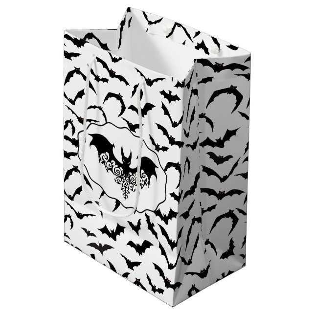 Sacola Para Presentes Média Saco de Presente de Halloween (Frente inclinada)