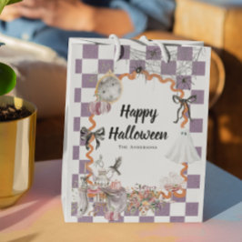 Sacola Para Presentes Média Saco de Presente de Halloween de Cottagecore Assom