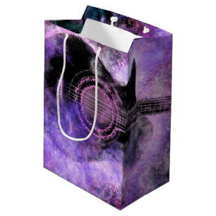 Sacola Para Presentes Média Saco de Presente de Música de Guitarra de Rock N R