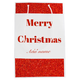 Sacola Para Presentes Média Saco de presente de Natal de nome personalizado