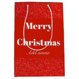 Sacola Para Presentes Média Saco de presente de Natal de nome personalizado