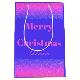 Sacola Para Presentes Média Saco de presente de Natal de nome personalizado
