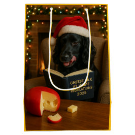 Sacola Para Presentes Média Saco de presente de Natal do Cocker Spaniel Preto