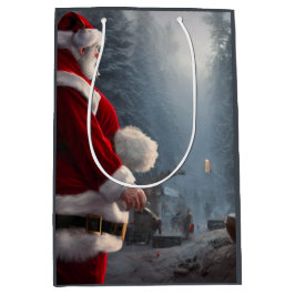 Sacola Para Presentes Média Saco de Presente de Natal Médio